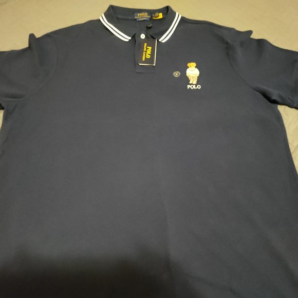 RALPH LAUREN POLO CLASSIC FIT POLO BEAR - Picture 1 of 8